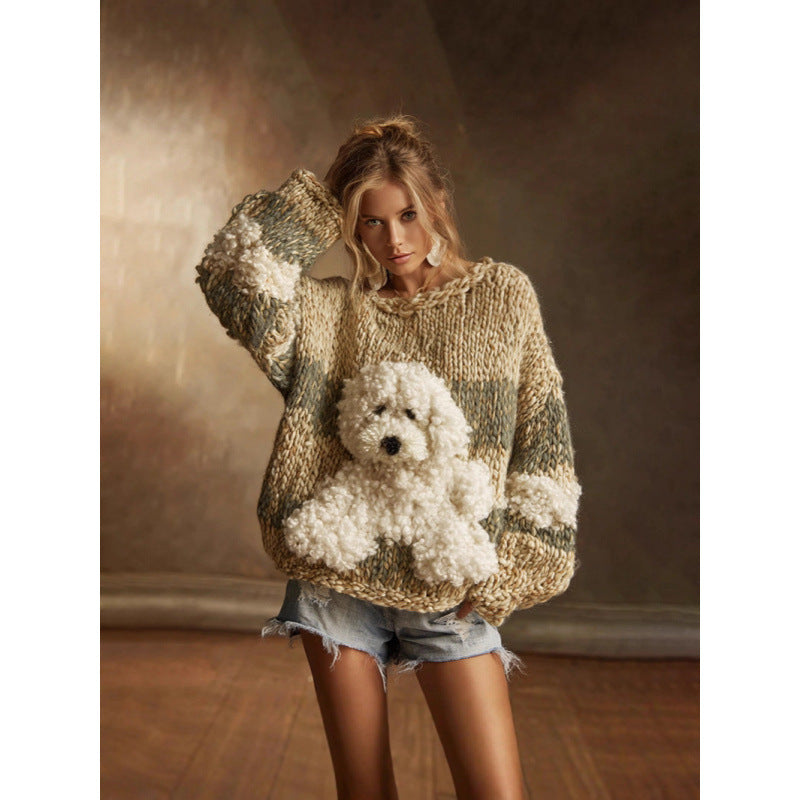 Women's 3D printed hoodie designed specifically for dog lovers