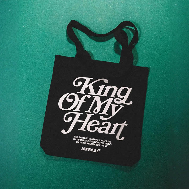King Of My Heart Print Art Bag