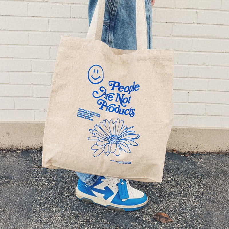 People Are Not Products Print Art Bag