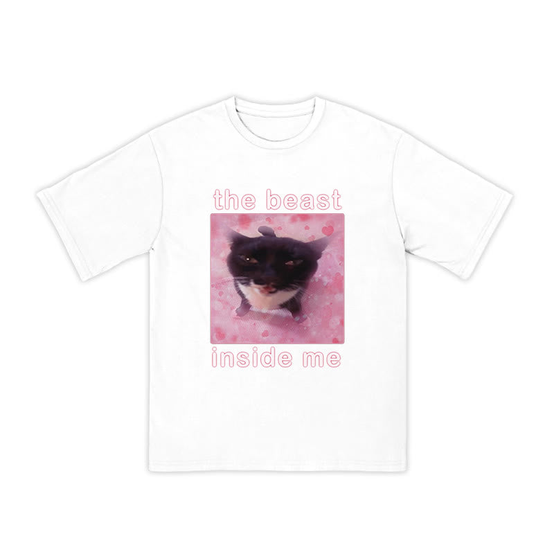 Unisex The Beast Inside Me Print T-shirt