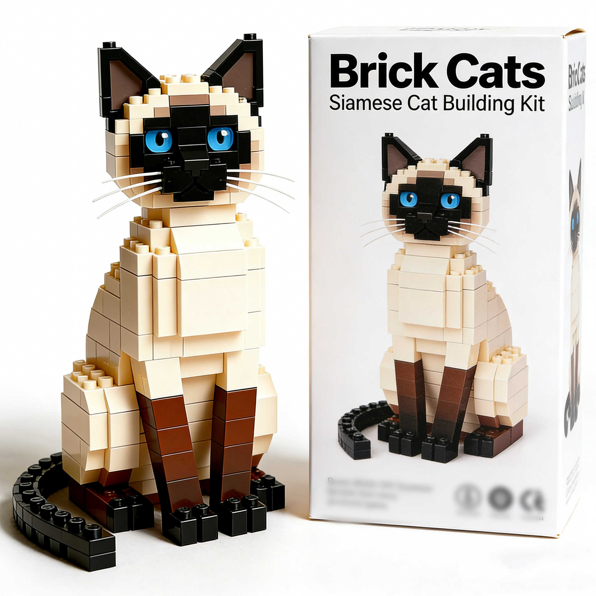Brick Cats โ Siamese Cat Building Kit