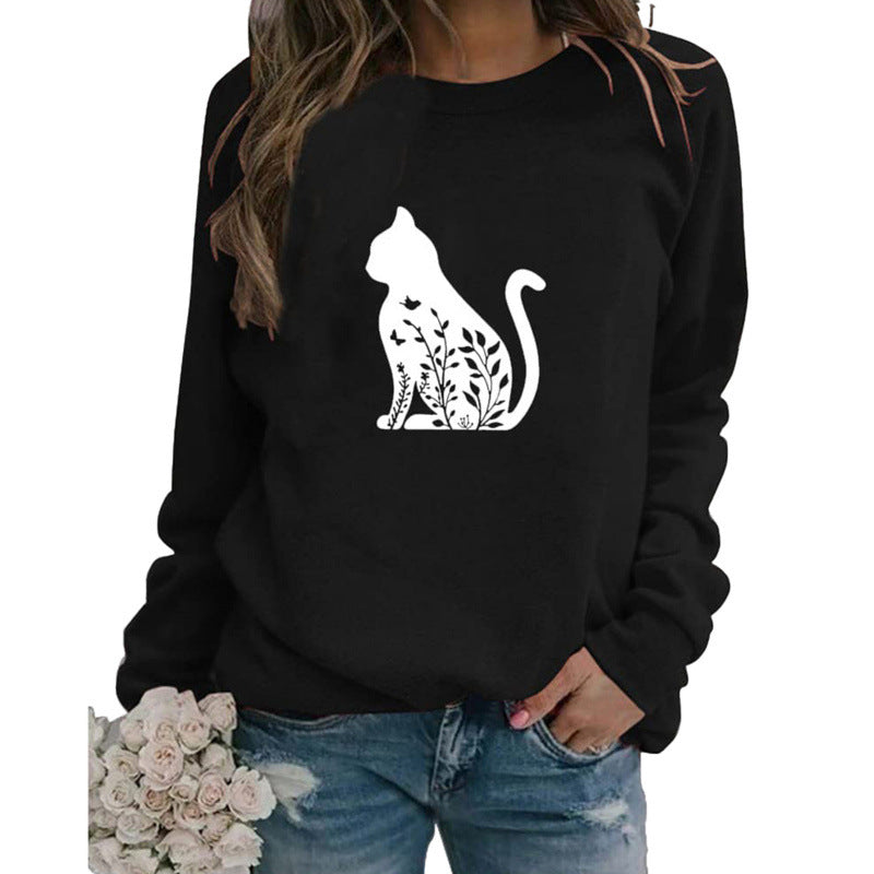 Women's trendy hoodie for cat lovers