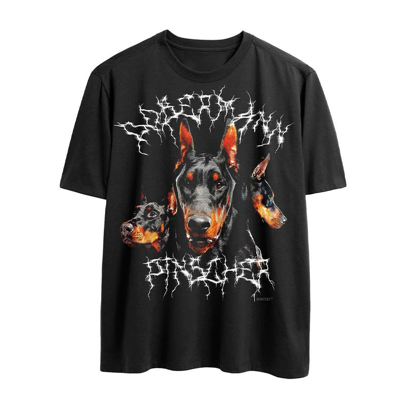 Cool and stylish T-shirt with a dog print design