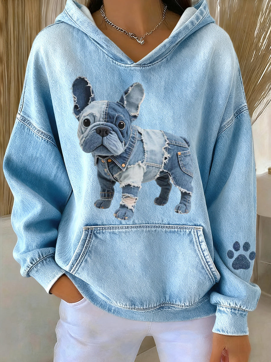 Women's Dog Lover 3D Print Hooded Sweatshirt