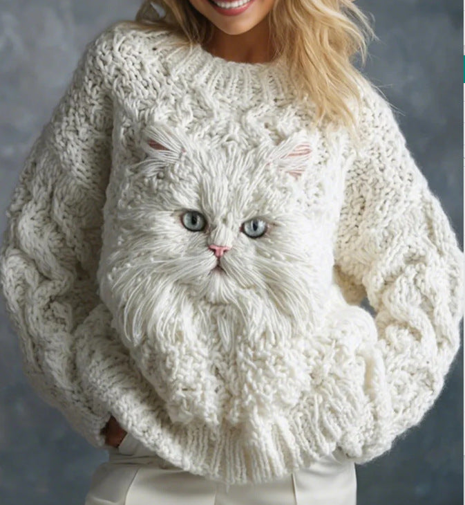 Sweat à capuche imprimé en 3D pour femmes, conçu spécialement pour les amoureux des chats