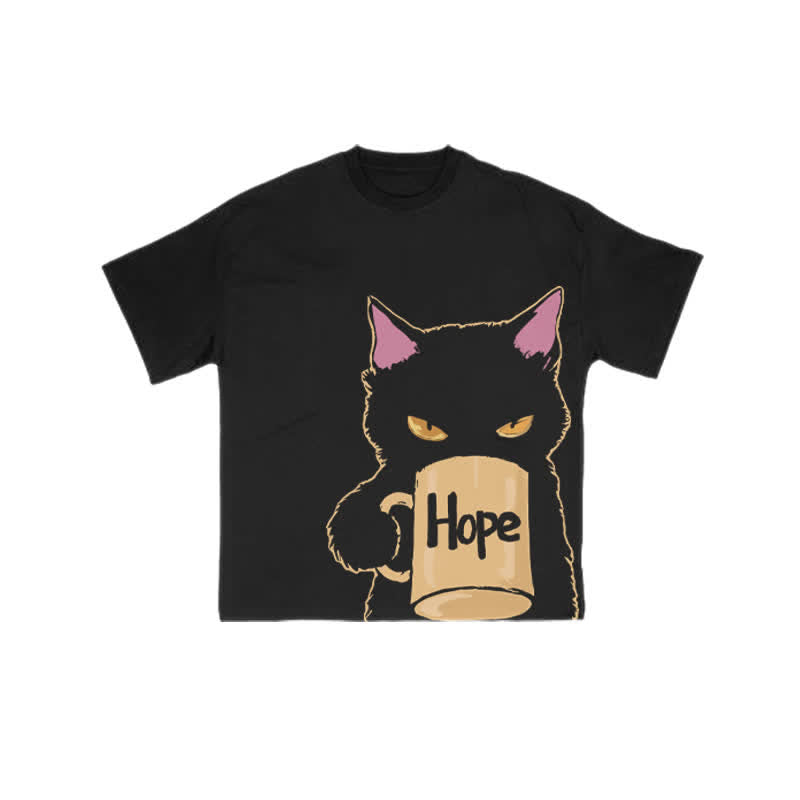 Unisex Hope Cat Art Print T-shirt