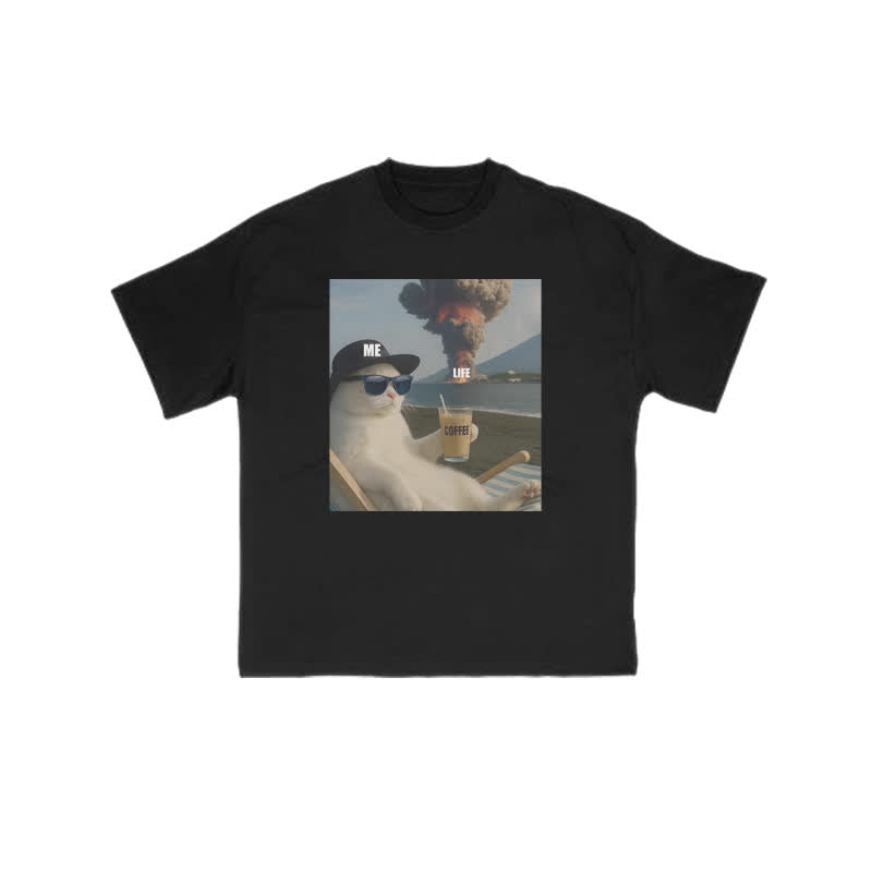 Unisex Life Explosion Print T-shirt