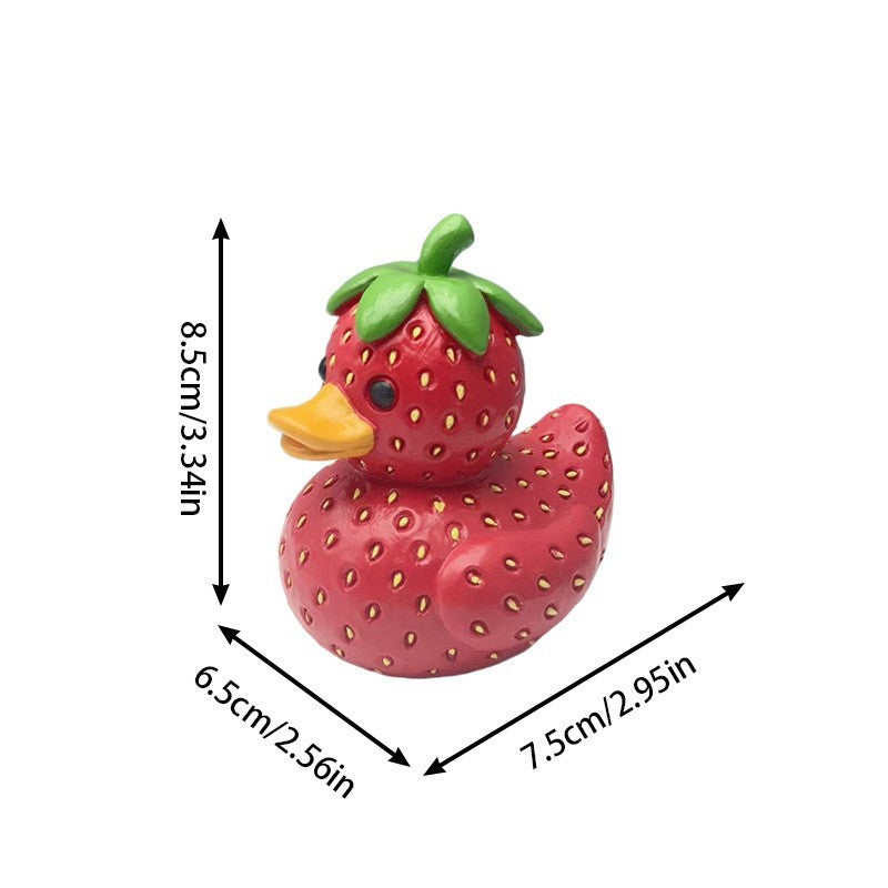 奇趣水果鴨樹脂工藝品