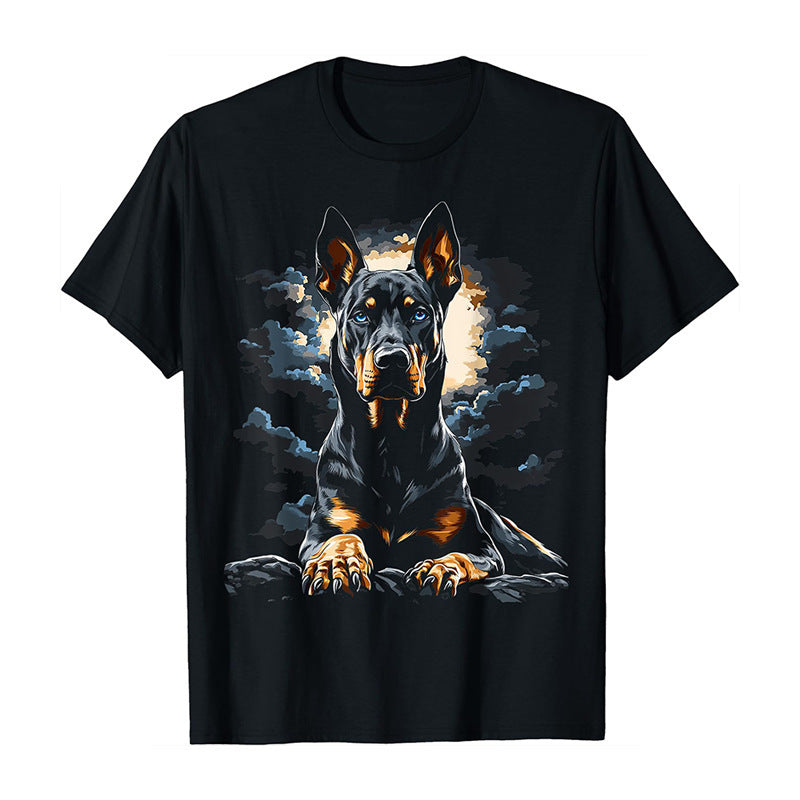 Cool and stylish T-shirt with a dog print design