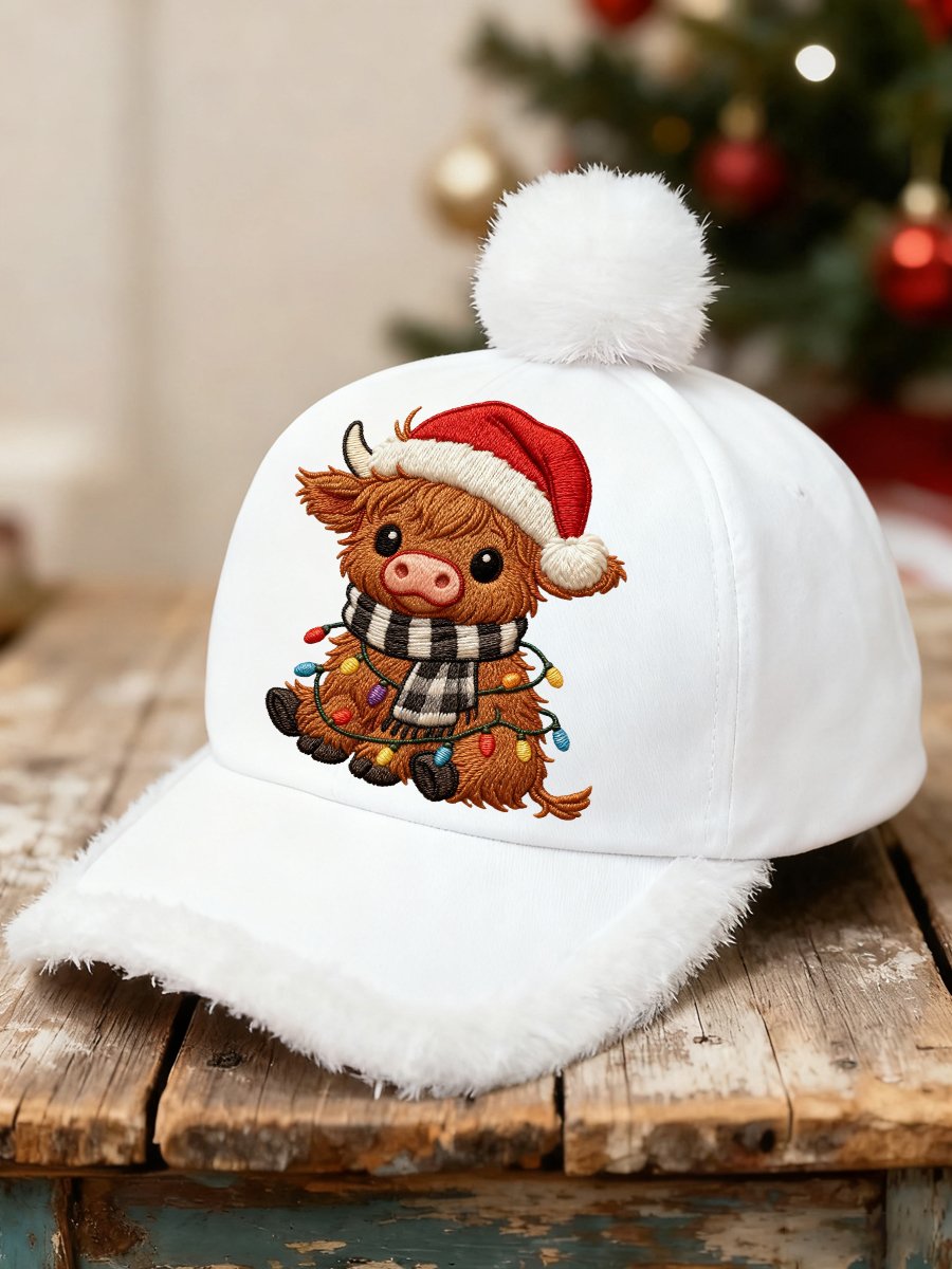 Retro Animal Cow Pattern Baseball Cap