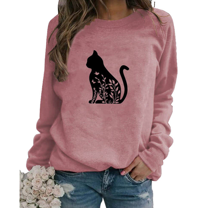 Women's trendy hoodie for cat lovers